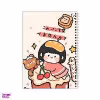 دفتر مشق 100 برگ بامبیلیپ طرح دختر کاپ کیکی و خرسش کد 6466358