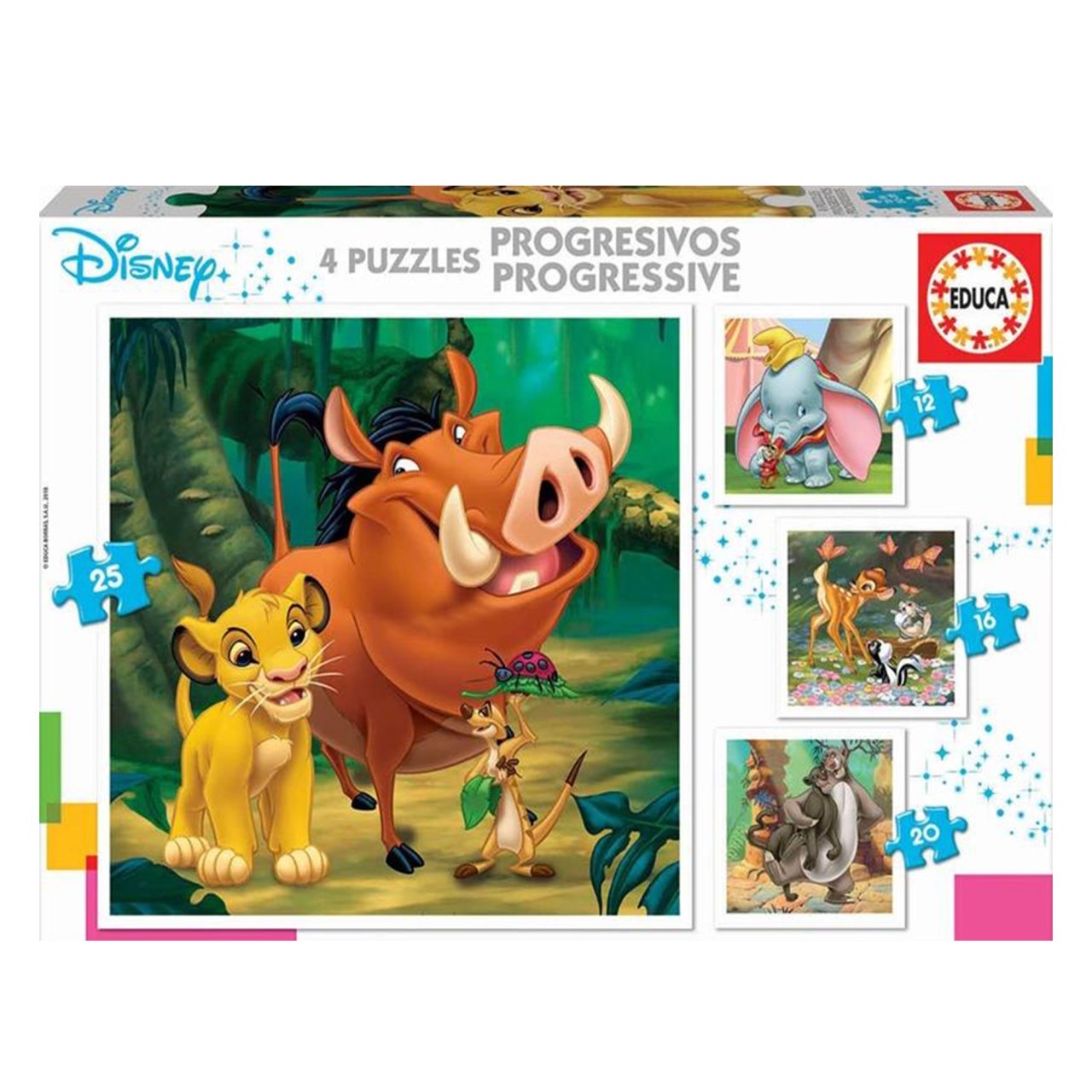 پازل 25 تکه ادوکا طرح حیوانات کد 18104