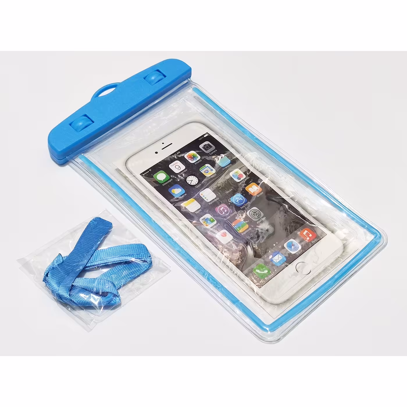 کیف ضد آب موبایل - سایز 6.5 اینچ - رنگ آبی - کاور ضد آب گوشی تلفن همراه 