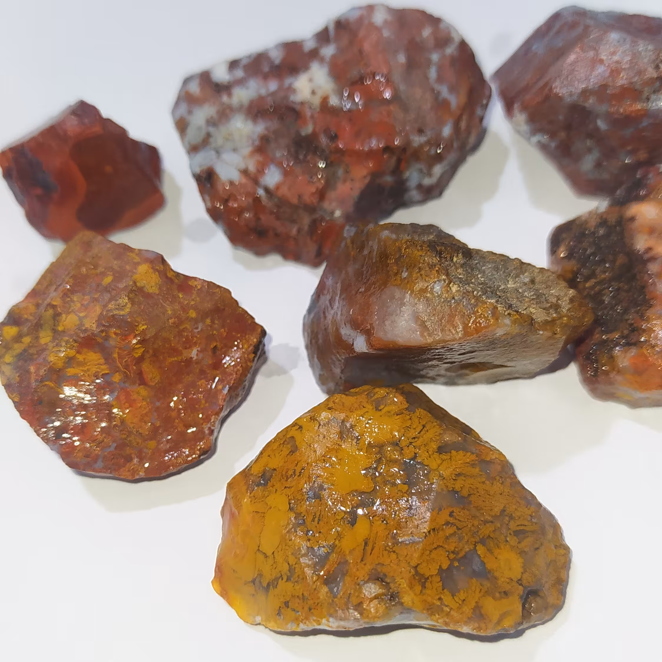 عقیق جاسپر حبهدشدهدبسیار زیبا منایب برای تراش نگین، کلکسیون، مدیتیشن، دکوراسیون 