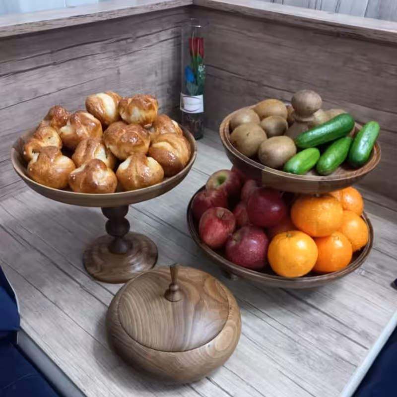 سرویس پذیرایی سه تیکه شیرینی خوری میوه خوری شکلات خوری ظرف پذیرایی ارسال رایگان