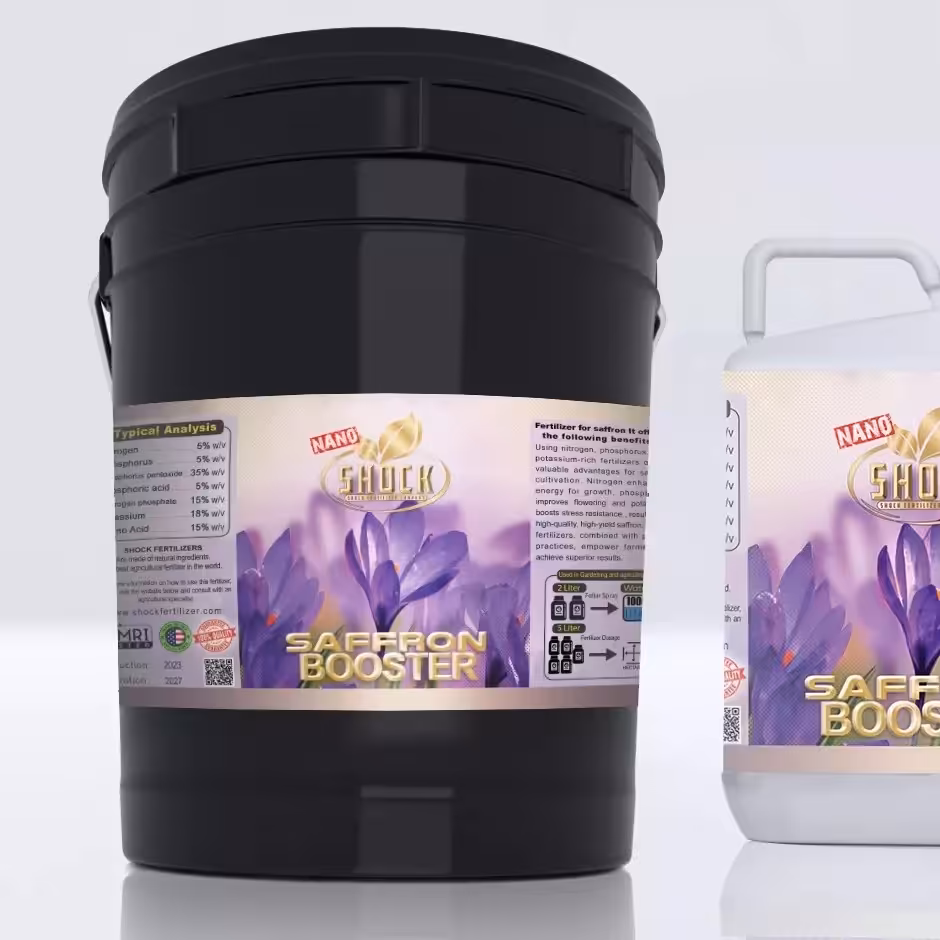 کود مخصوص زعفران شوک گالن 20 لیتری اصل آمریکایی (پس کرایه)
