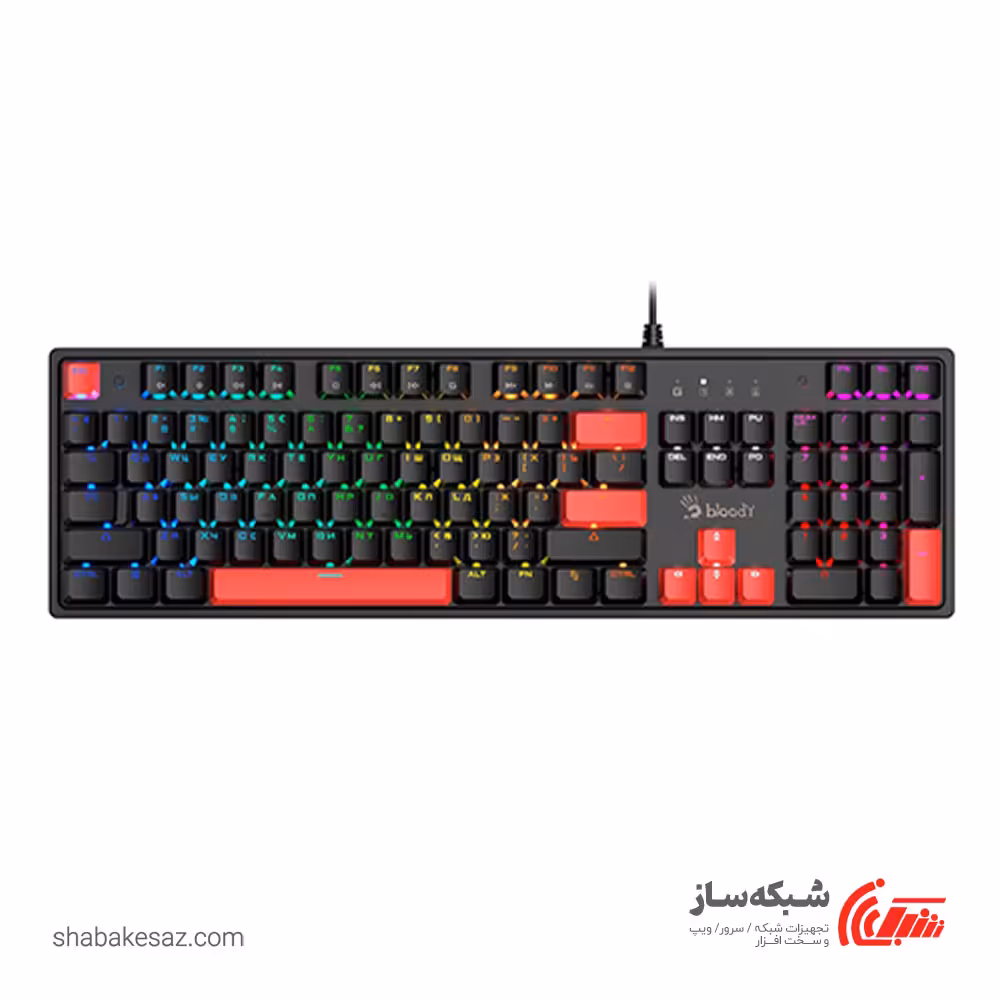 قیمت و خرید کیبورد گیمینگ باسیم ایفورتک A4tech Bloody S510R - شبکه ساز