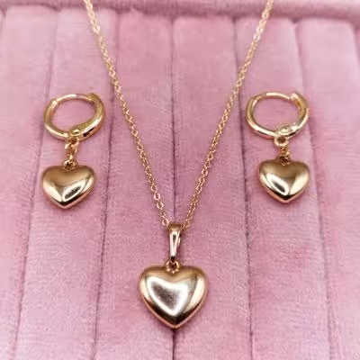 نیم ست طرح قلب ژوپینگ