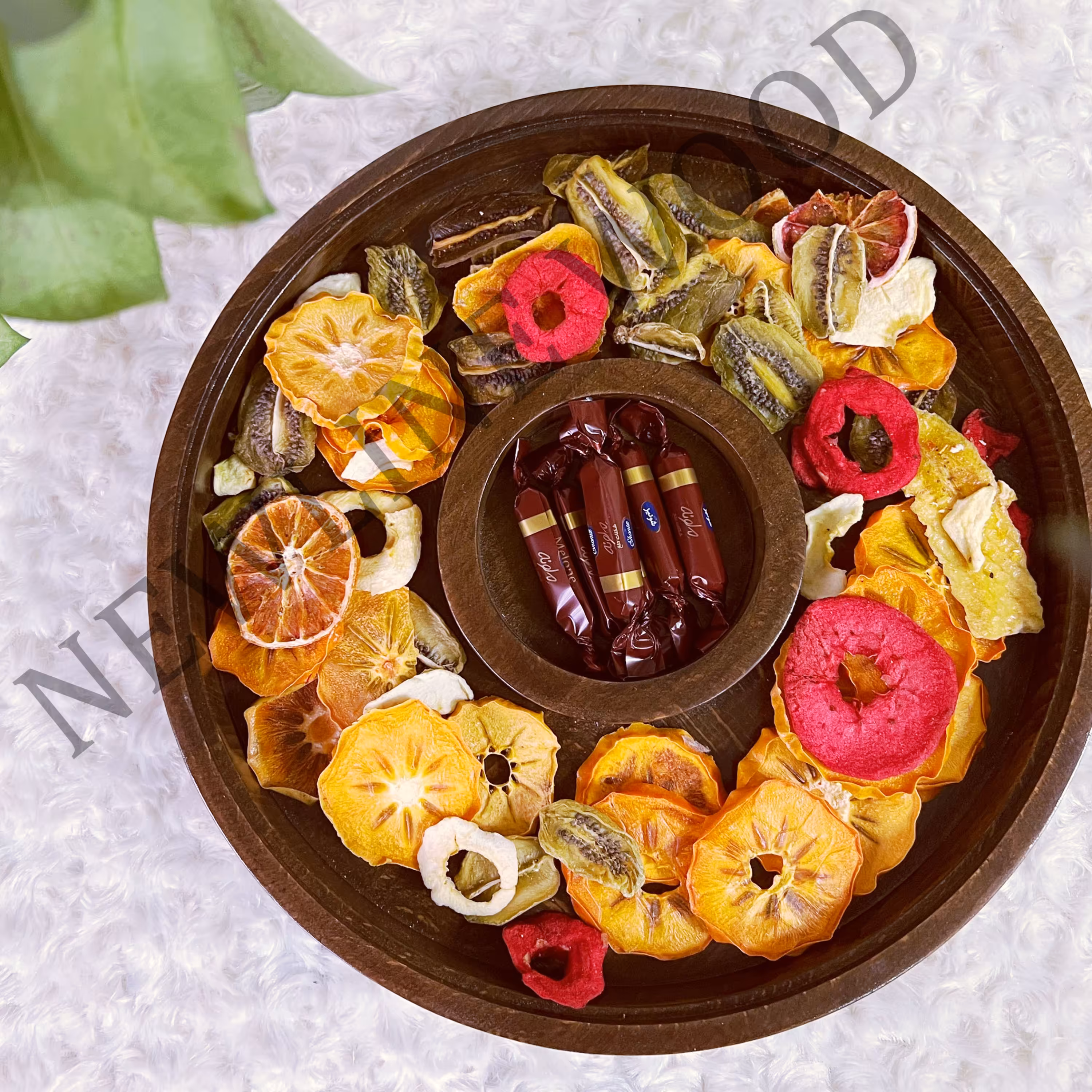 اردو خوری چوبی  دو خانه  پایه دار - ست پذیرایی چوبی