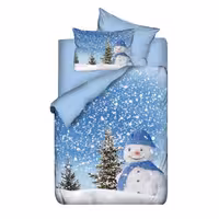 سرویس کاور لحاف نوزادی 4 تکه سه بعدی وارل طرح Snowman کد 33015034014