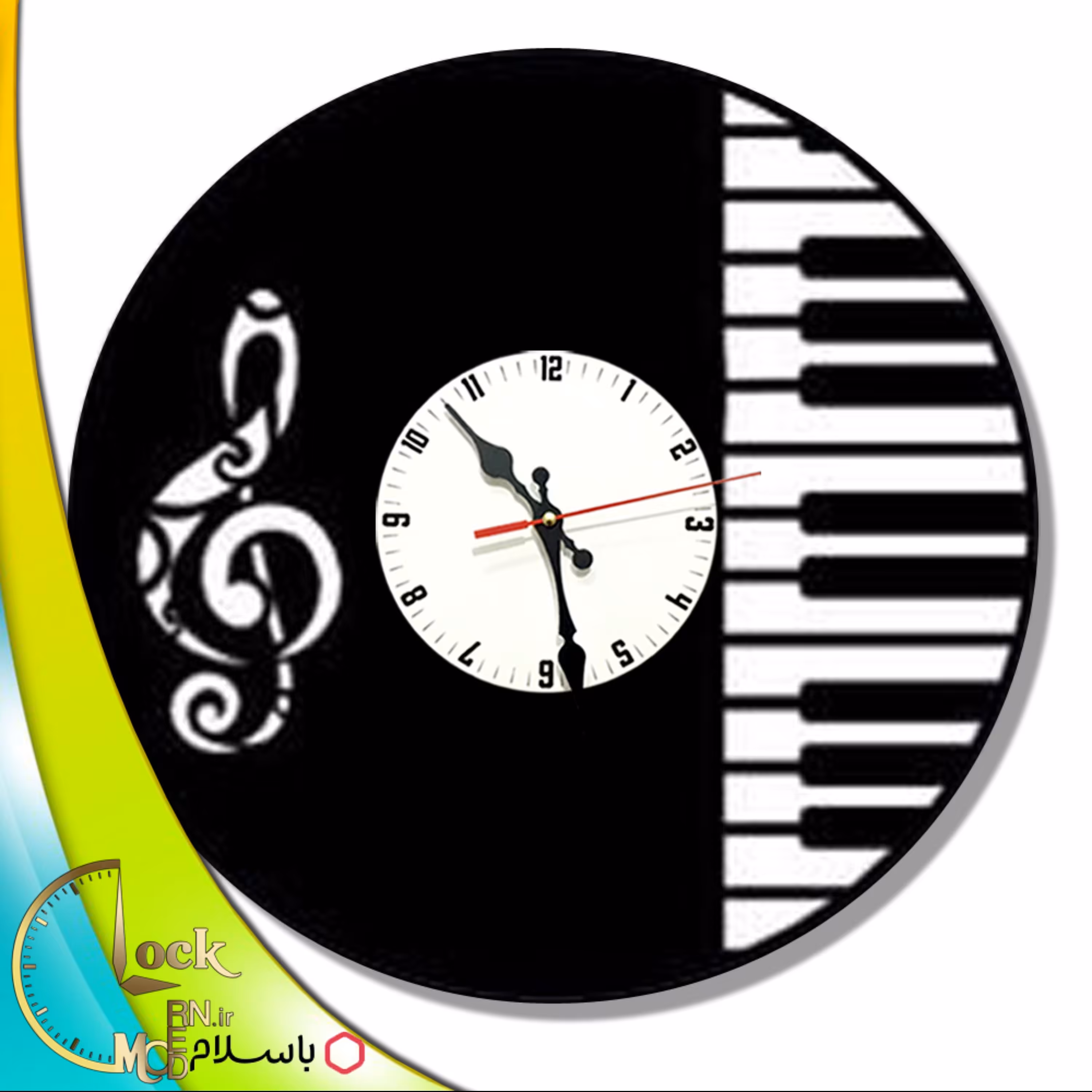 ساعت دیواری پیانو و سل کد 473 (پس کرایه)