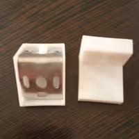 بست گونیا روکش دار  سفید - بسته 10 تایی