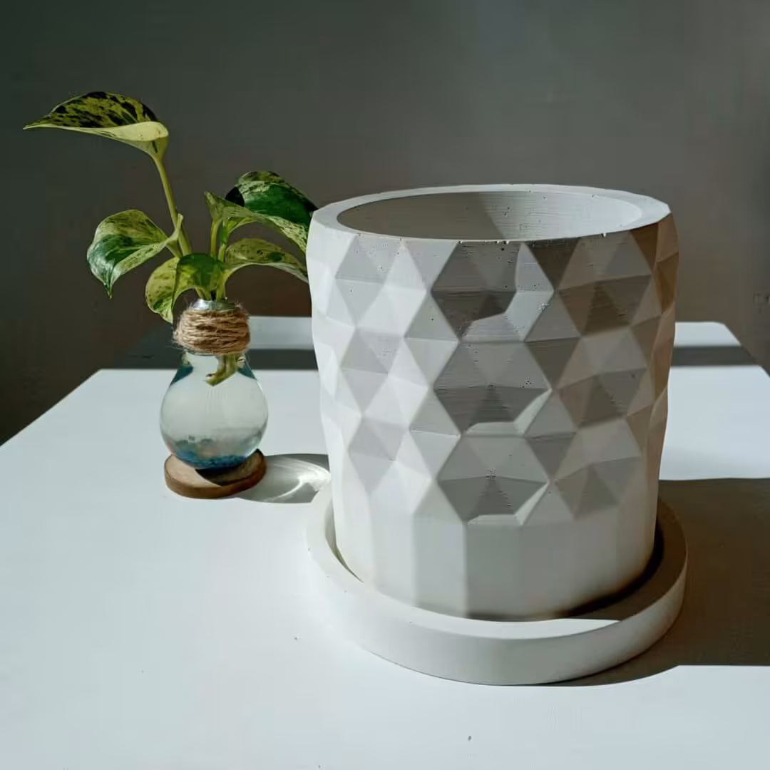 گلدان طرحدار  بدون زیره (پس کرایه)