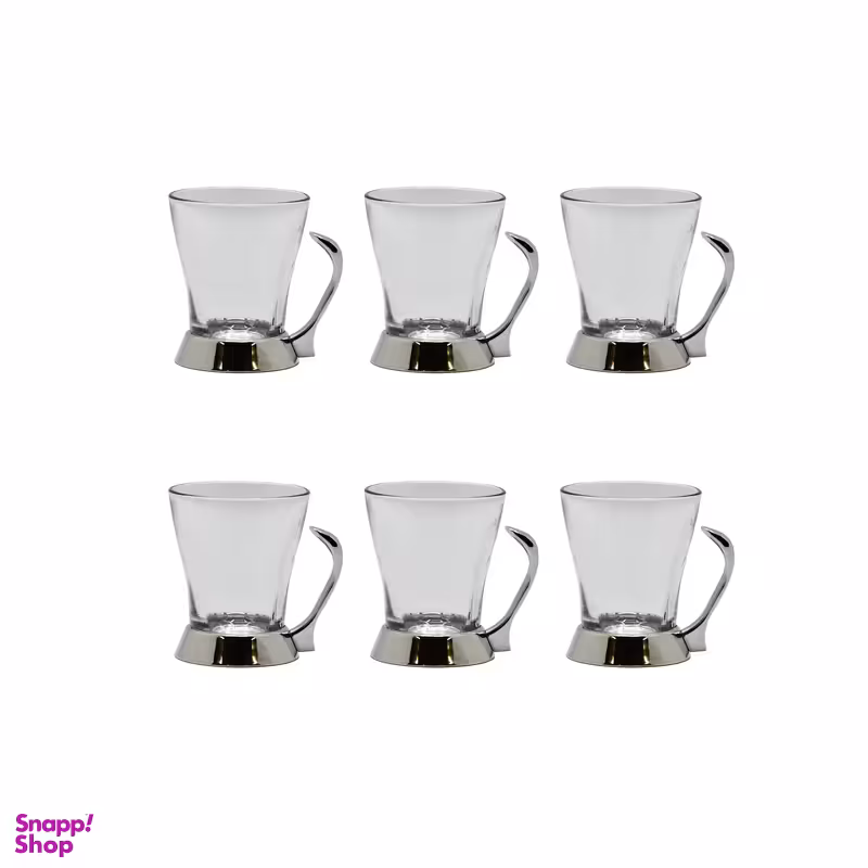 فنجان یونیک طرح نگین دار کد 3866 مجموعه 6 عددی