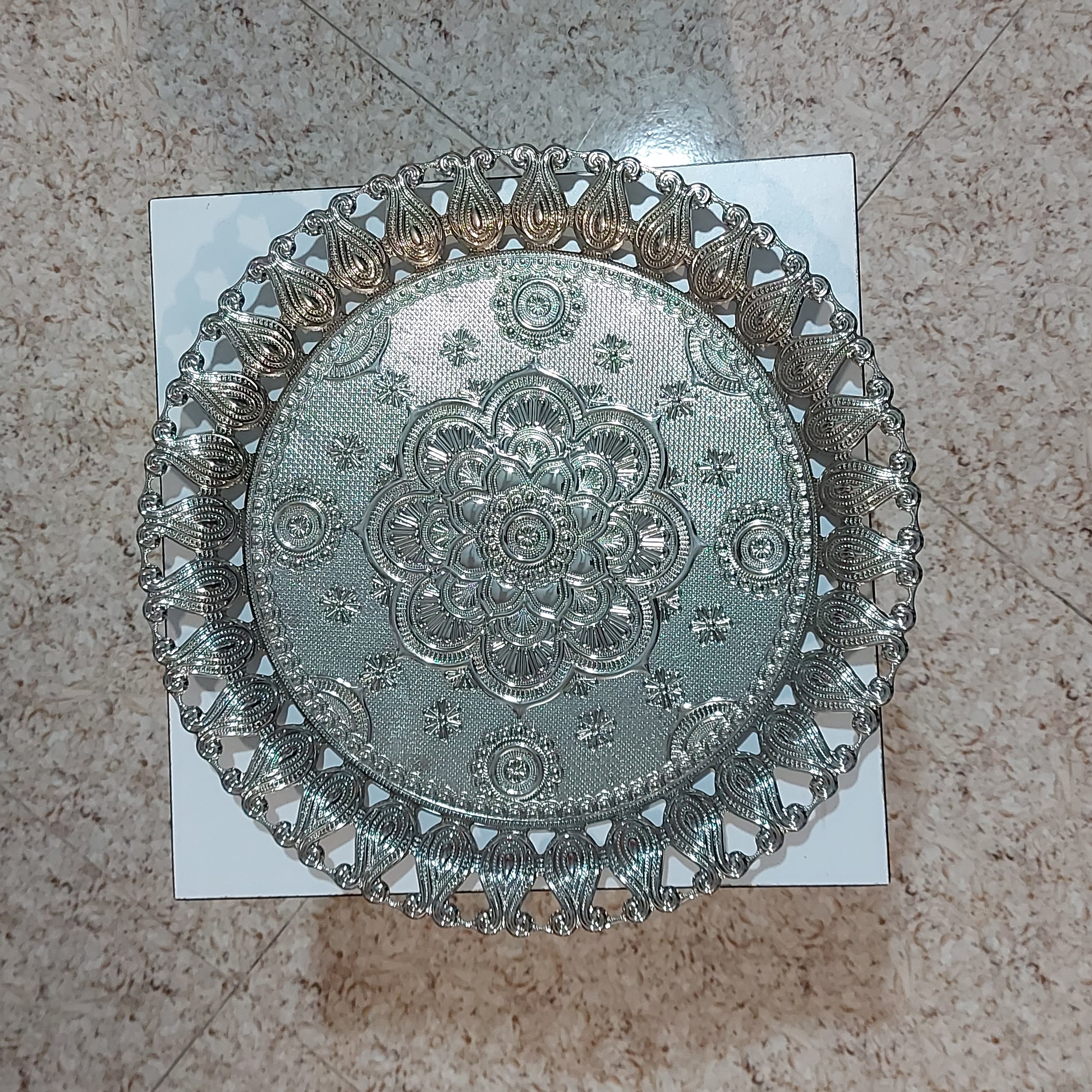 سینی چایی جنس سرب گرد