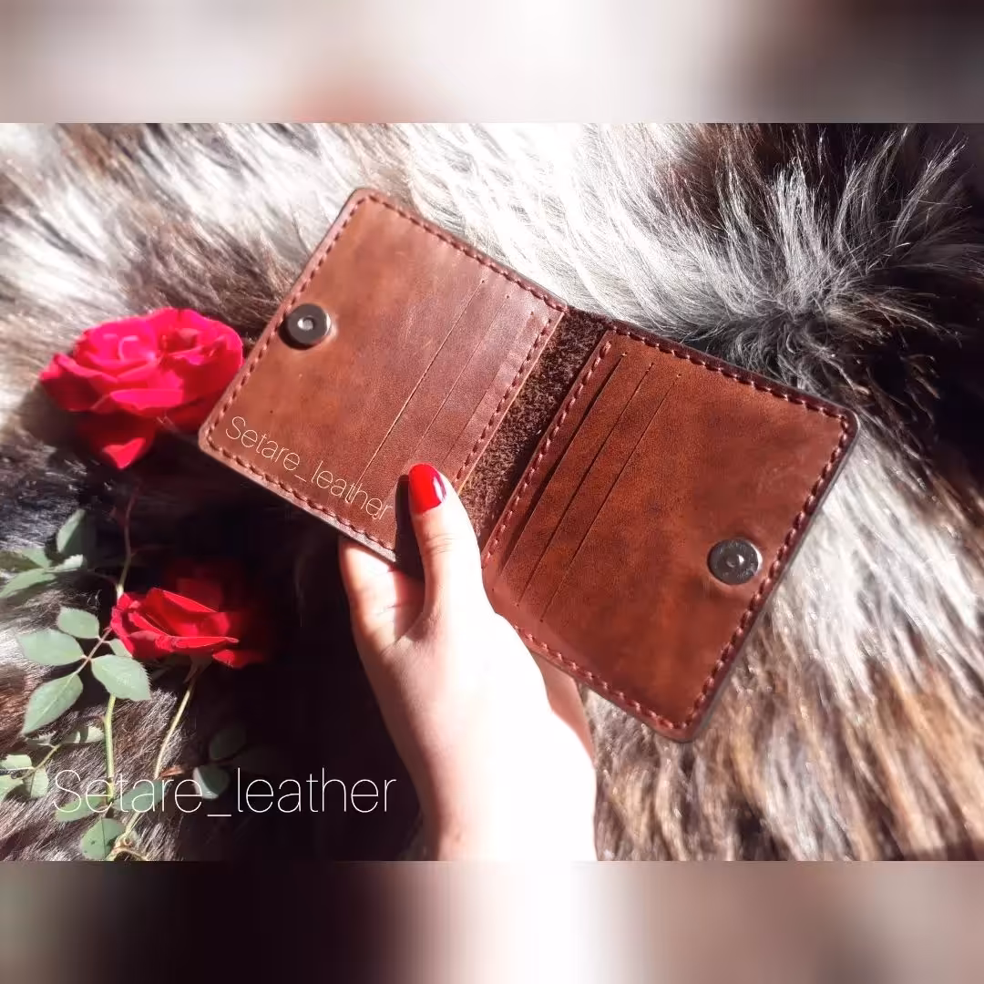 کیف کارت(دستدوز با چرم اصل)
