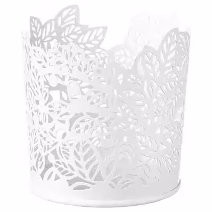 جاشمعی طرح دار سفید ایکیا SAMVERKA/ سایز 8 سانتی متر