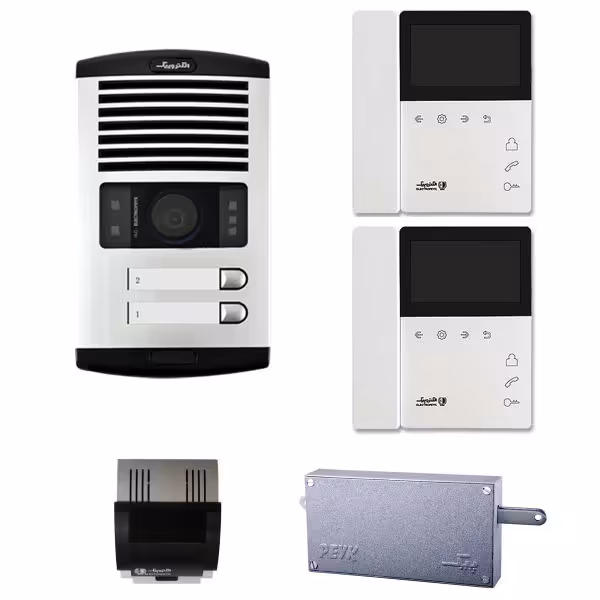 آیفون تصویری الکتروپیک . پک کامل  2 واحدی . مدل 897 با پنل 1086