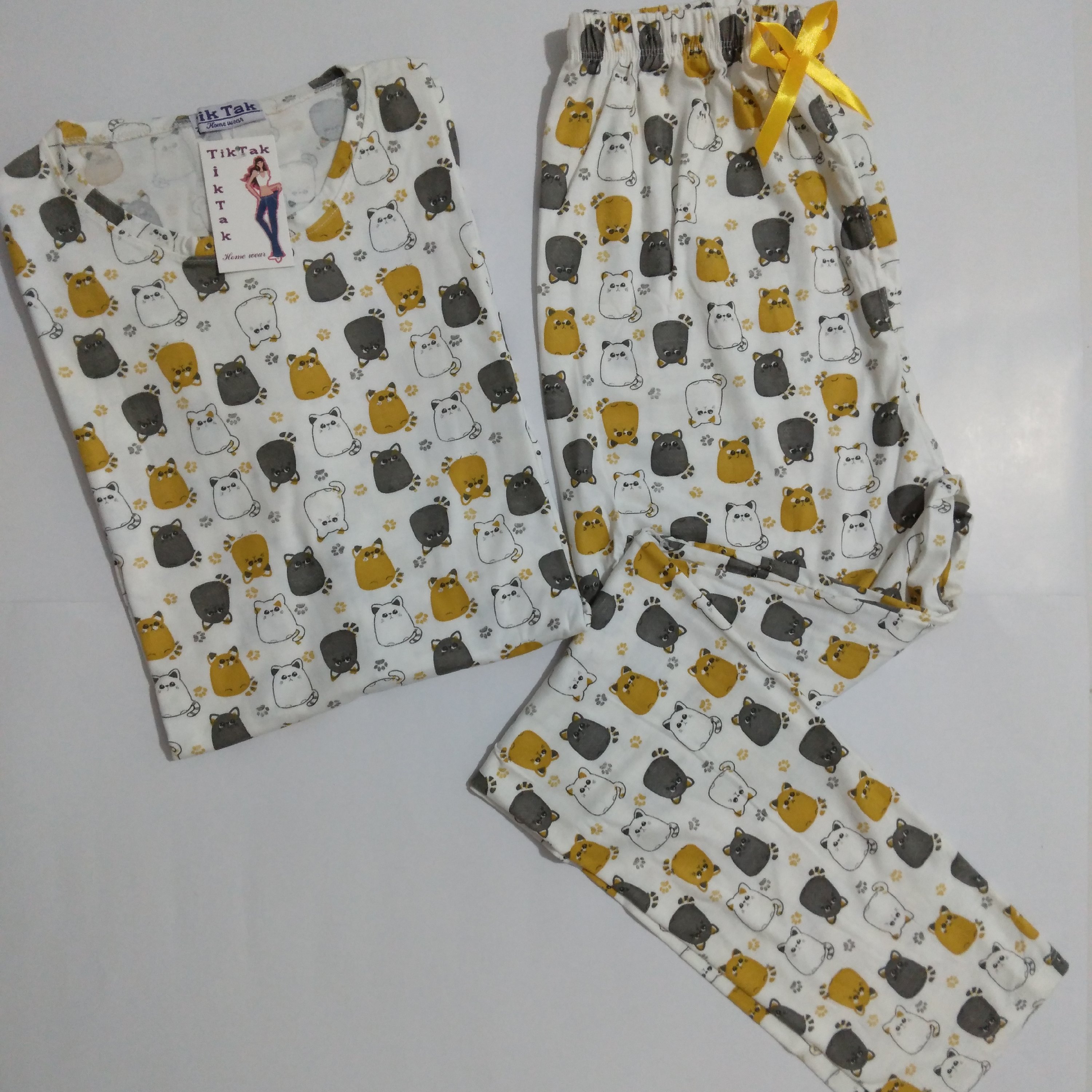 ست تیشرت شلوار نخ پنبه