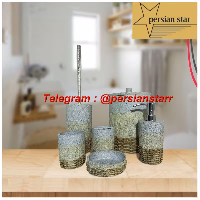 سرویس بهداشتی 6پارچه رزین نسترن 