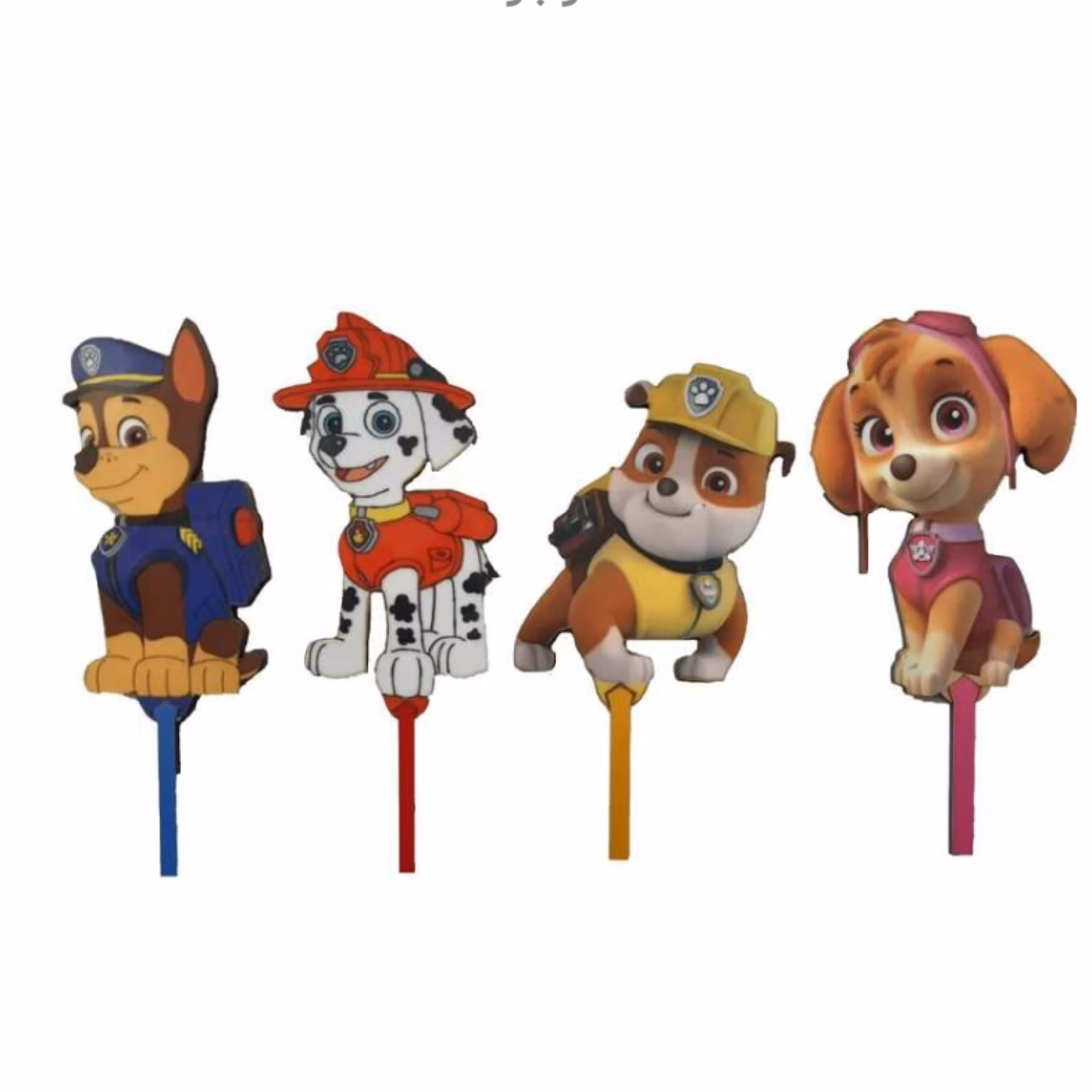 تاپر تزیین کیک بهگز مدل سگهای نگهبان مجموعه 4 عددی