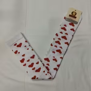 جوراب نخی بالای زانو، طرح قلبی