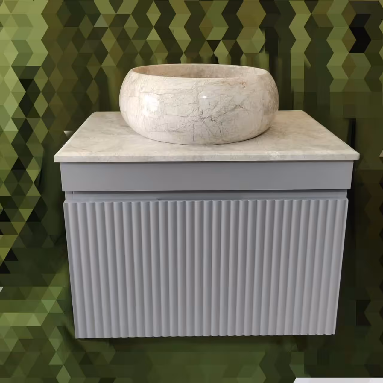 روشویی طوسی امباس سنگ طبیعی
