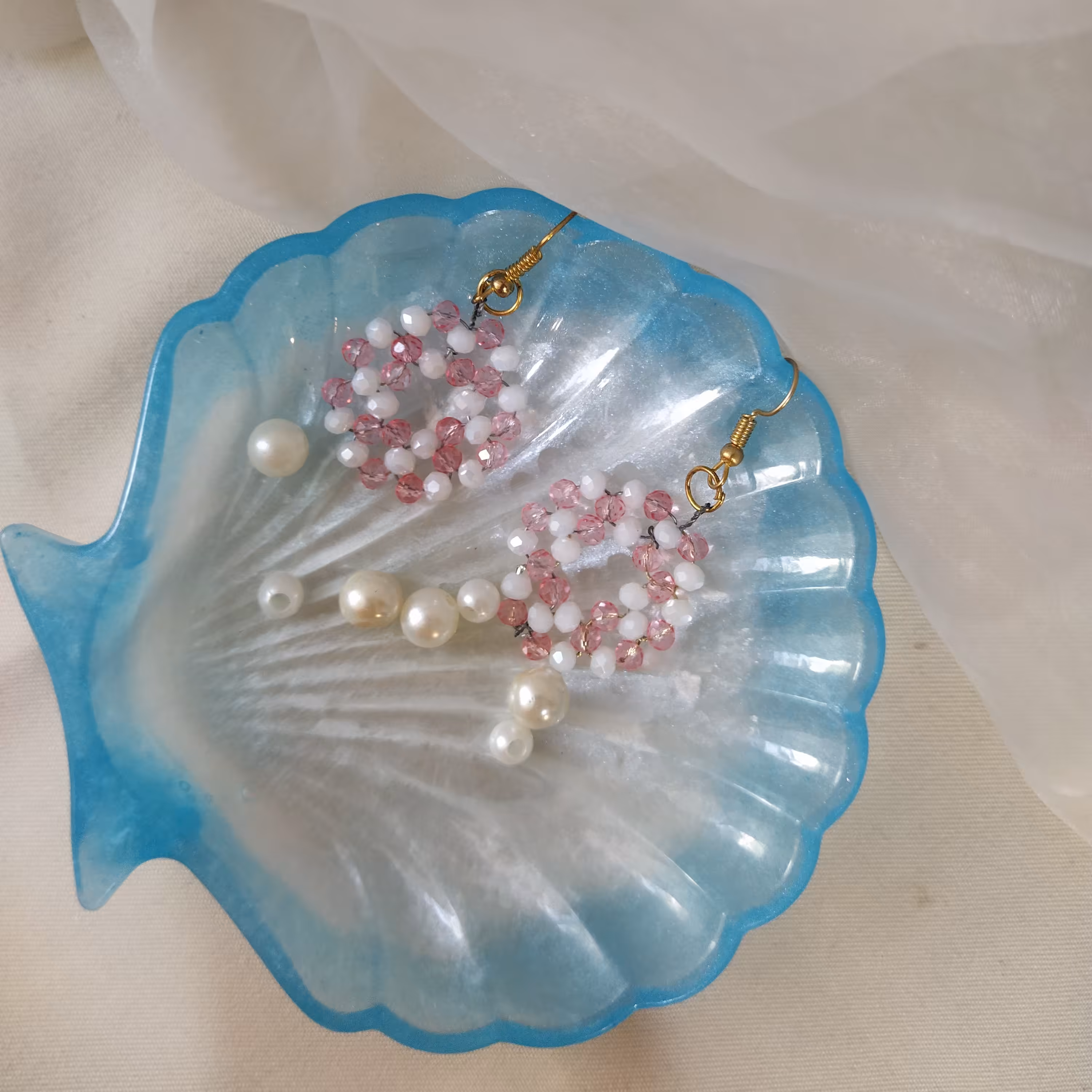 جازیورآلاتی مدل صدف با جنس  رزین با طرح و رنگ دلخواه