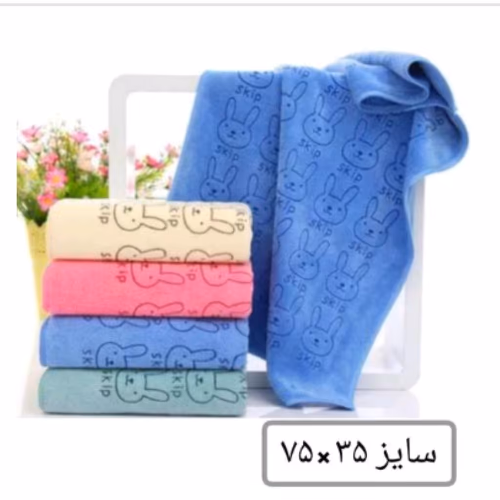 حوله دست و صورت نانو ژله ای خرگوشی در رنگبندی