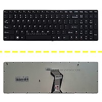 کیبرد لپ تاپ لنوو IdeaPad B570-B590 مشکی-با فریم