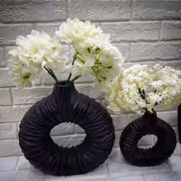 گلدان دوناتی چروک دار مجموعه 2 عددی