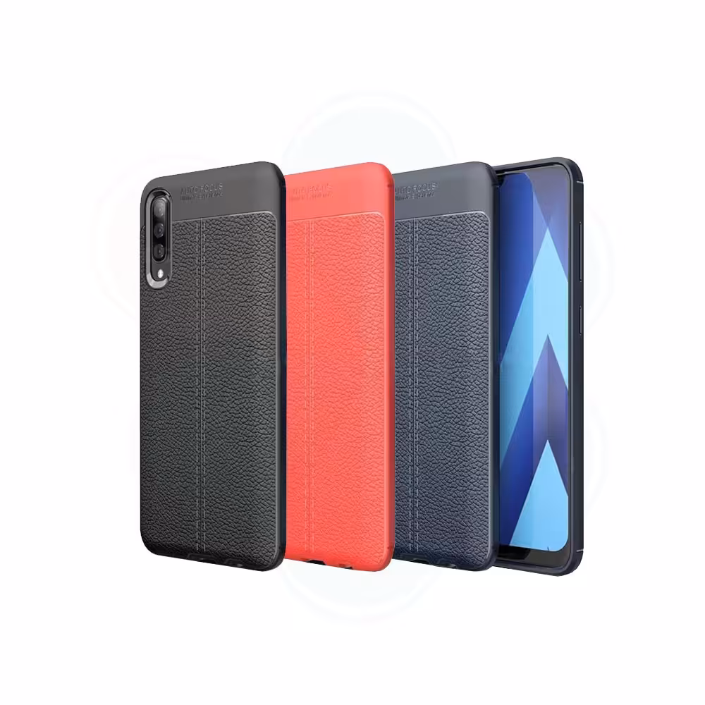 کاور طرح چرمی اتو فوکوس گوشی سامسونگ Samsung Galaxy A70