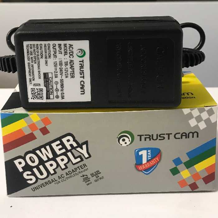 آداپتور 12 ولت 2آمپر  TRUST CAM