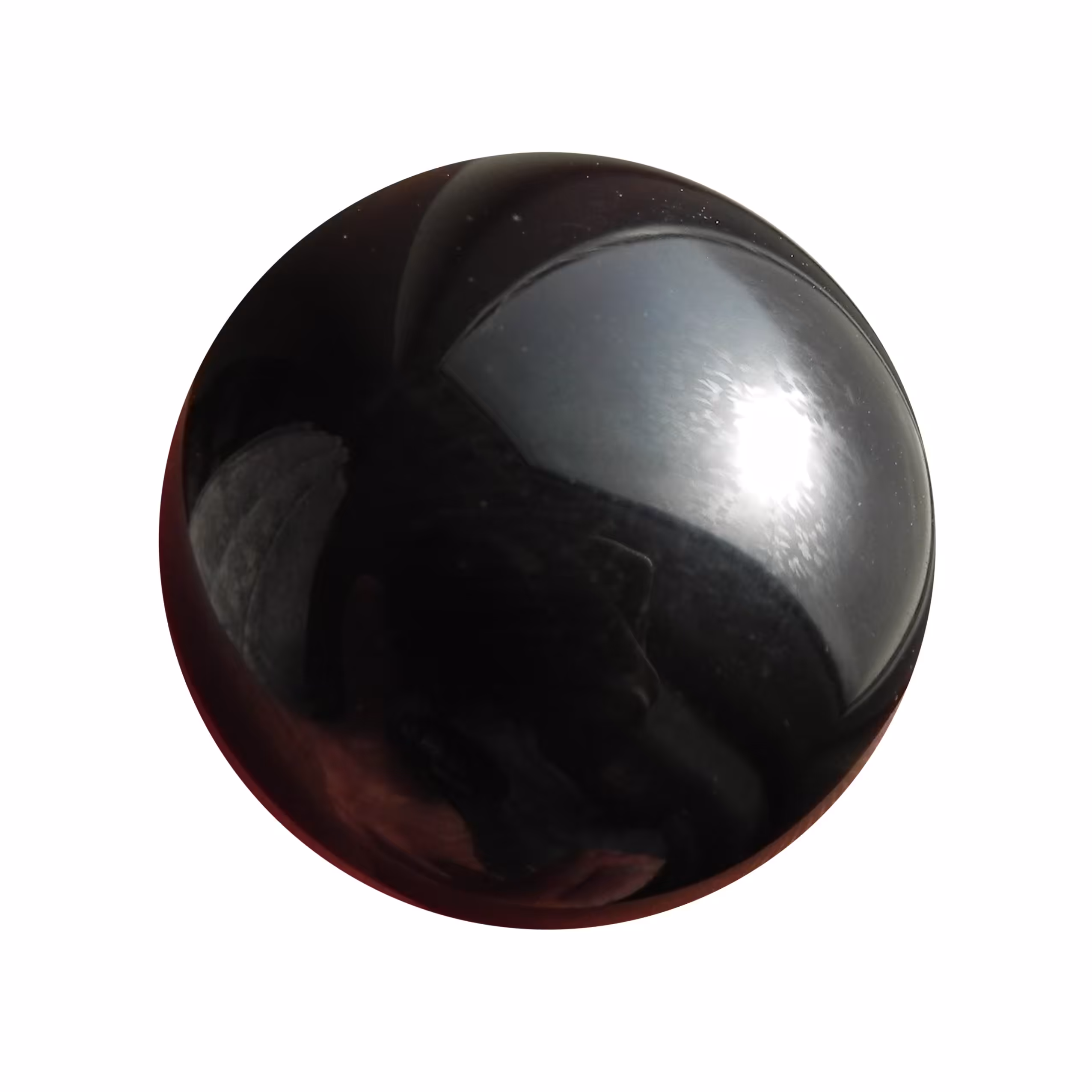 نگین عقیق سیاه اونیکس اصل معدنی تراش گرد دامله مناسب انگشتری