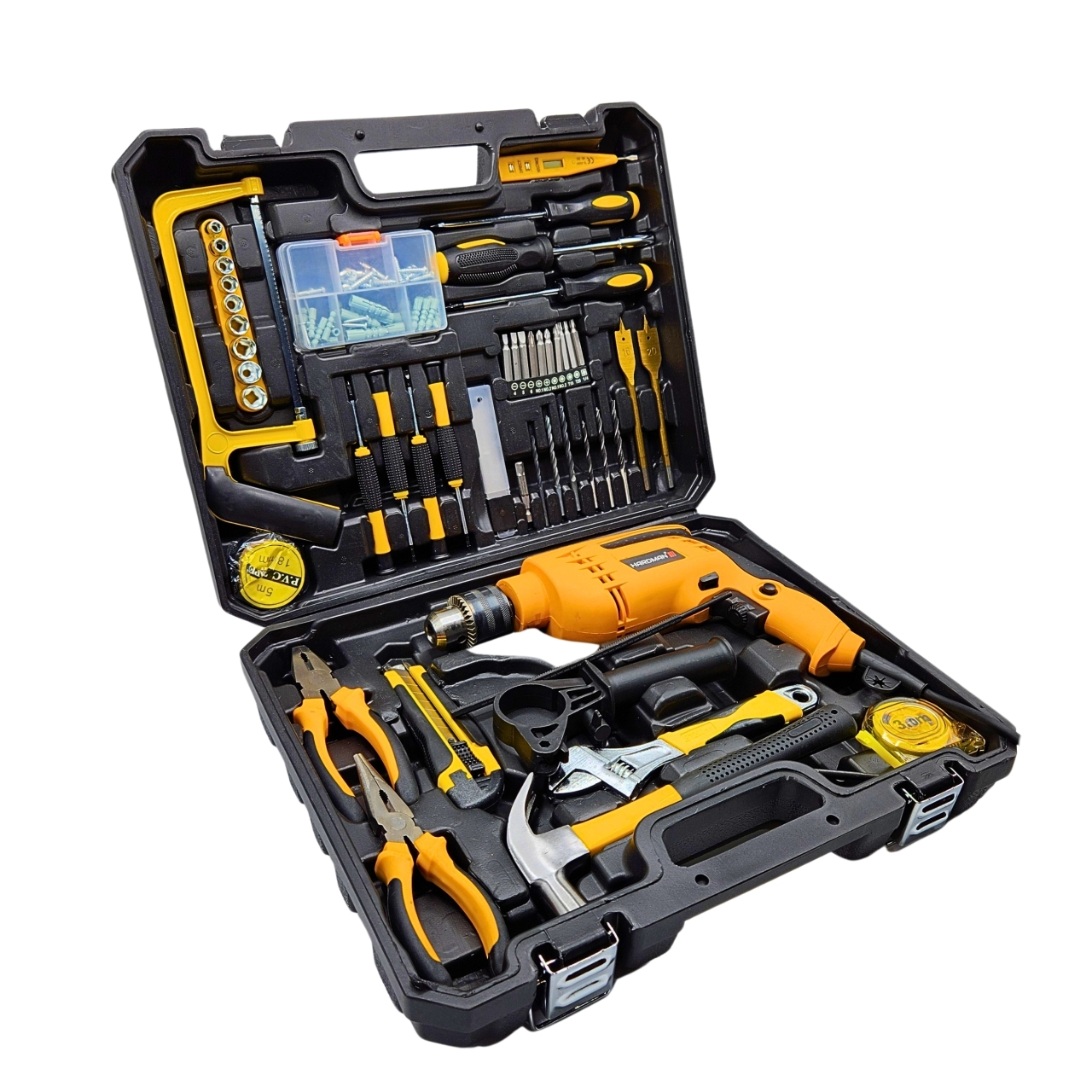 مجموعه 47 عددی دریل چکشی صنعتی هاردمن کد 100125