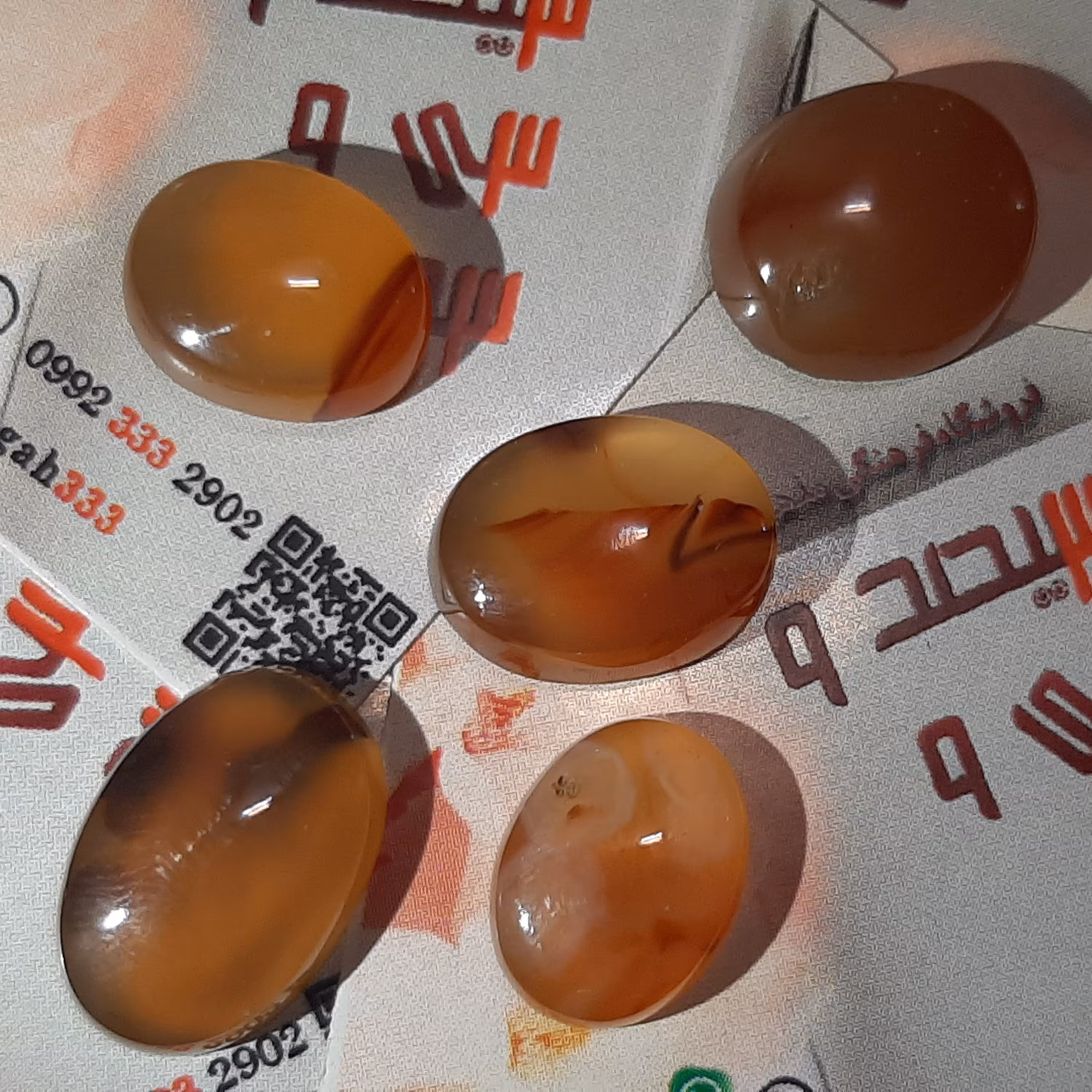 پک 5 عددی عقیق یمن اصل