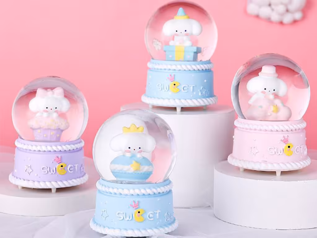 گوی چراغ دار طرح خرگوش (سایز کوچک)