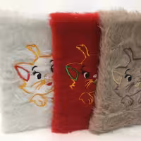 دفتر پولیشی طرح گربه 80 برگ خط دار سایز 14 در 21 درسه رنگ قرمز - سفید - شکلاتی