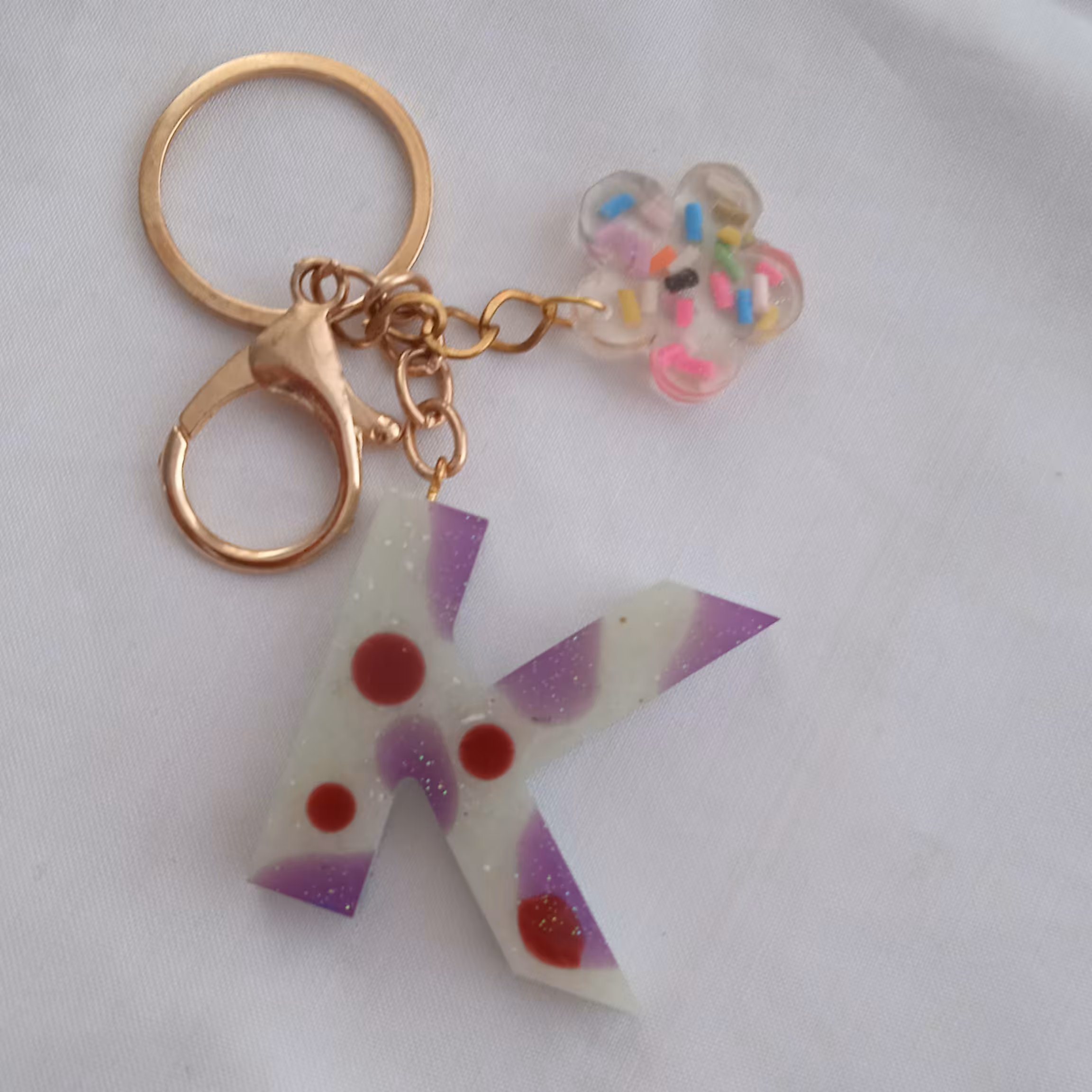 جاکلیدی و جاسوییچی رزینی دستساز حروف انگلیسی k