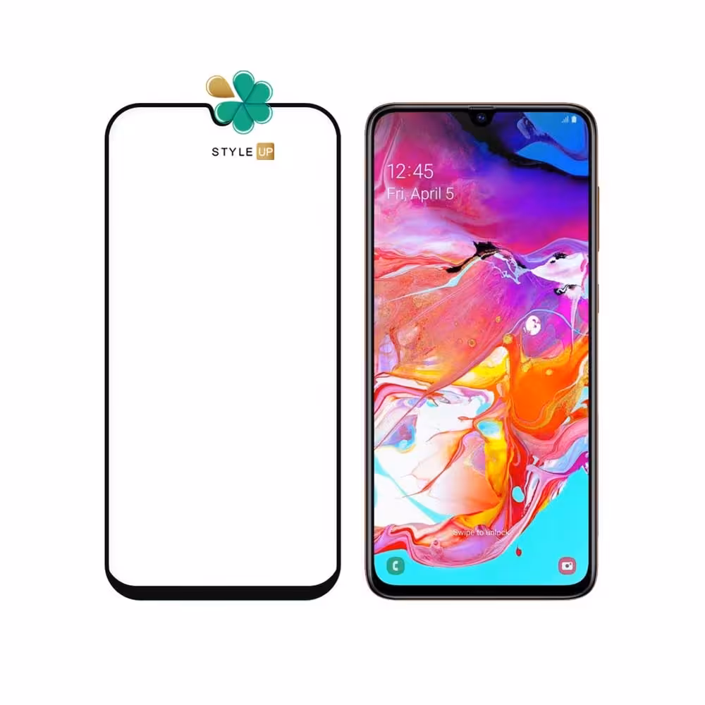 گلس تمام صفحه گوشی سامسونگ Galaxy A70 مدل 10D Pro