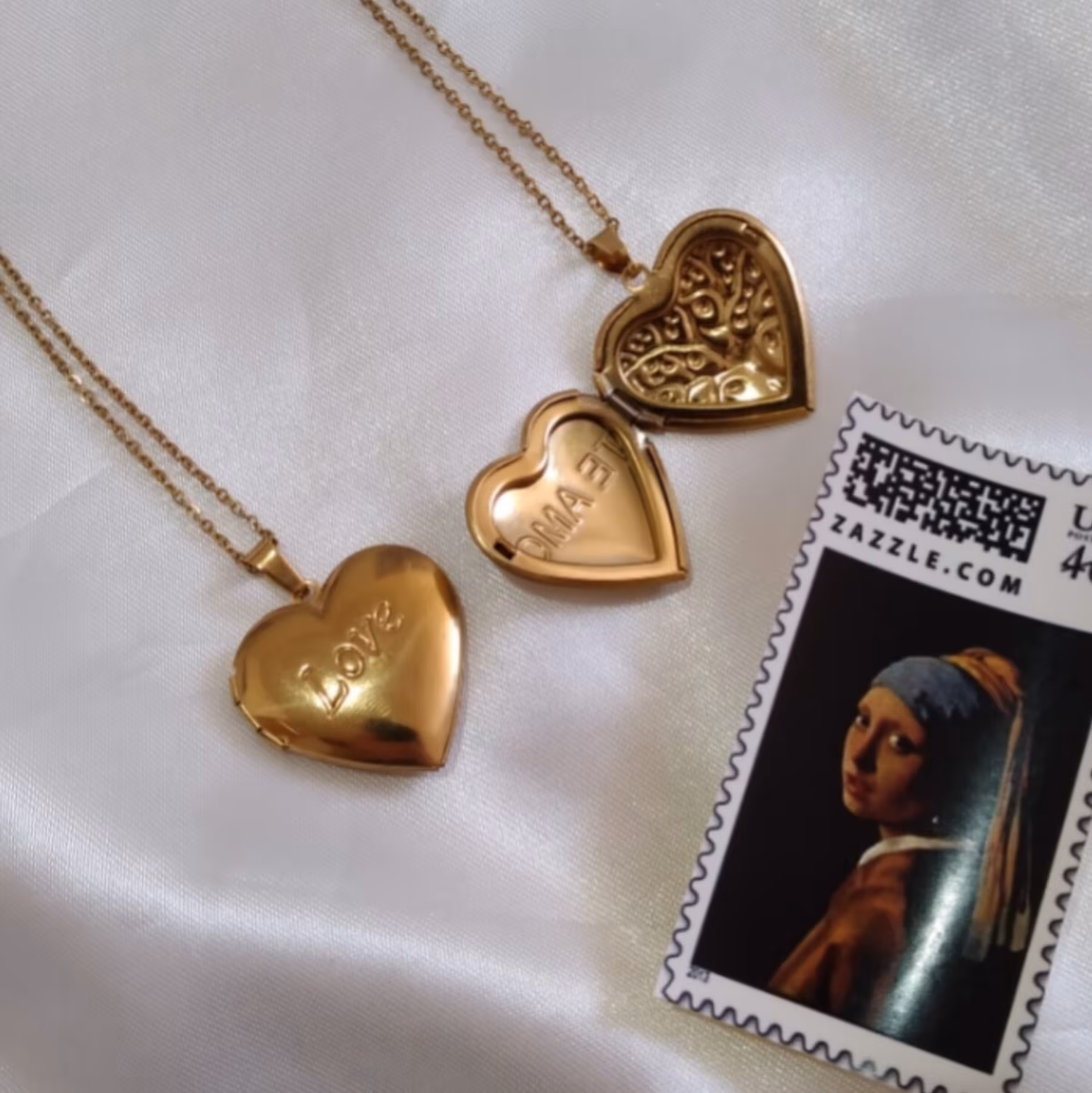 گردنبند لاکت عکس قلبی 