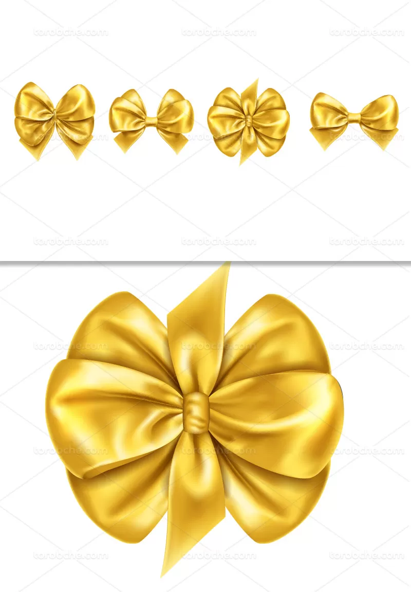 وکتور انواع پاپیون زرد | گرافیک با طعم تربچه