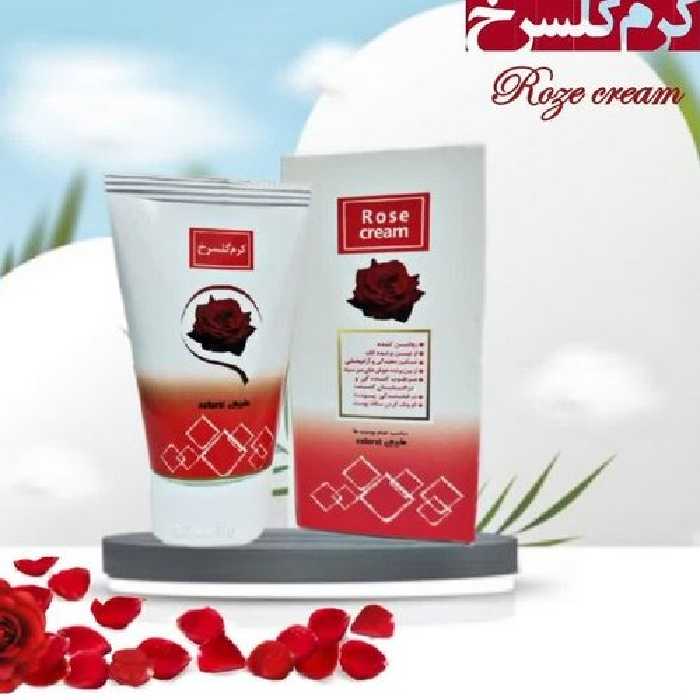 کرم گلسرخ، از بین برنده ماتی پوست، جوانسازی و روشن کننده پوست، آبرسان و مرطوب کننده، از بین برنده جای جوش و لک بارداری

