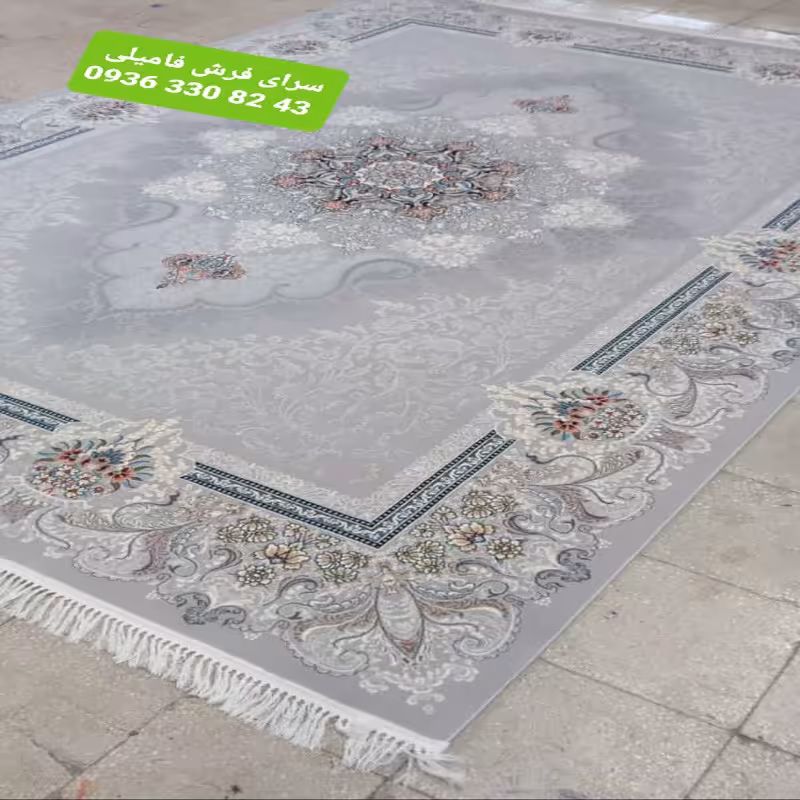 فرش ماشینی طرح دنیز رنگ فیلی9متری اصل700شانه تراکم2550