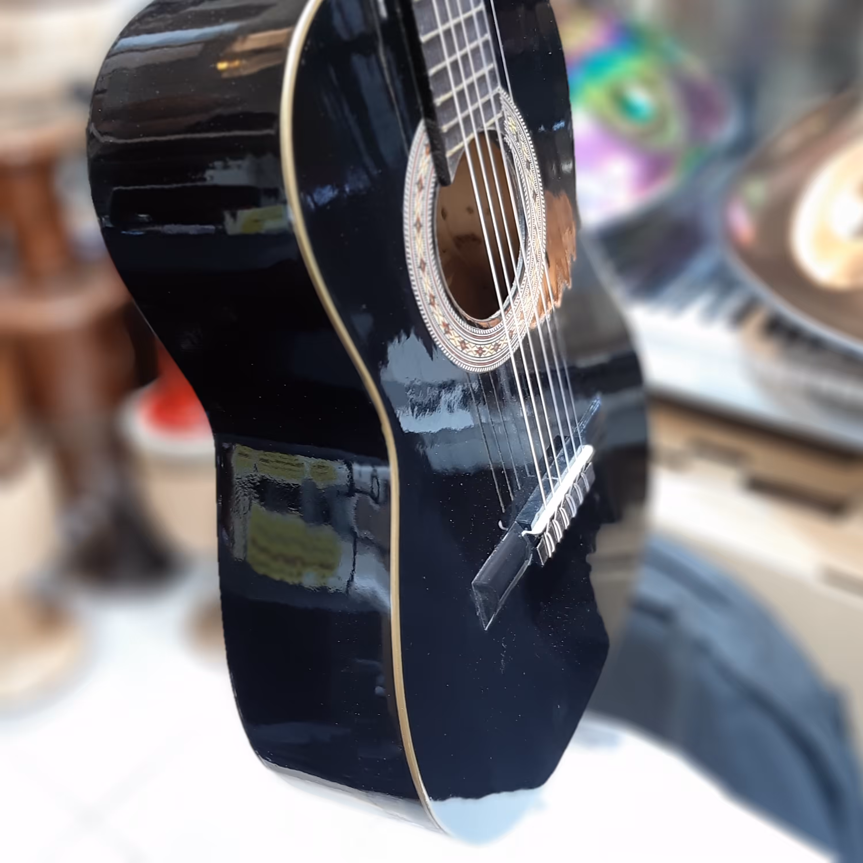 گیتار  سایز 3/4 طرح یاماها همراه کاور ارسال رایگان 