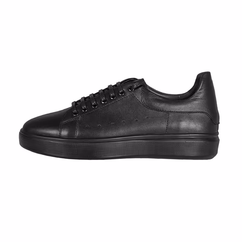 کفش چرم طبیعی مردانه روزمره کد 253KI مشکی 