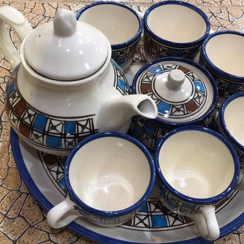 ست فنجان وقوری سرامیکی