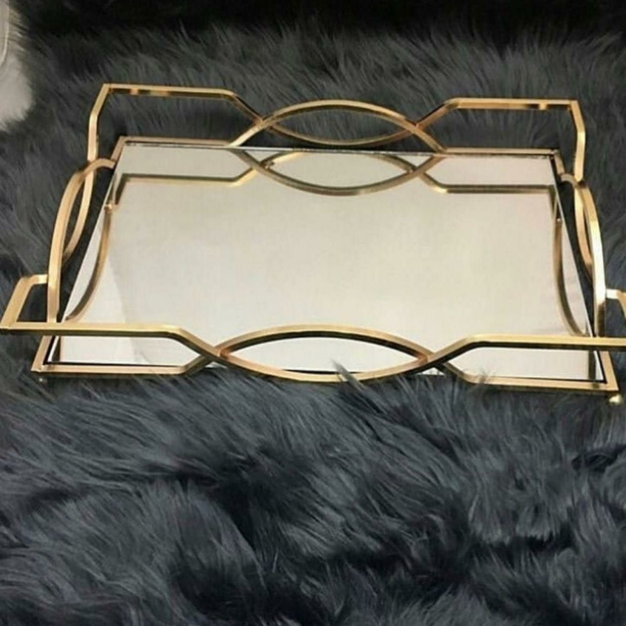 سینی مستطیل آیینه ایی