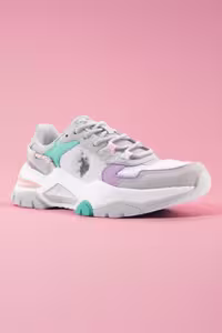 اسنیکر سبز زنانه U.S POLO ASSN. وینسنت خاکستری لیلا ارتوپدی روزانه کفش ورزشی U.S. Polo Assn.