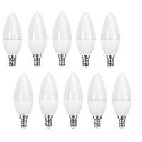 لامپ ال ای دی 7 وات پارس اروند الکتریک مدل شمعی پایه E14 بسته 10 عددی