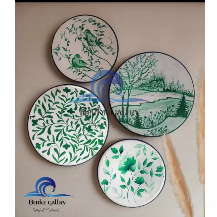 دیوارکوب سفالی ست زیبای سیمرغ مجموعه خاص و شیک