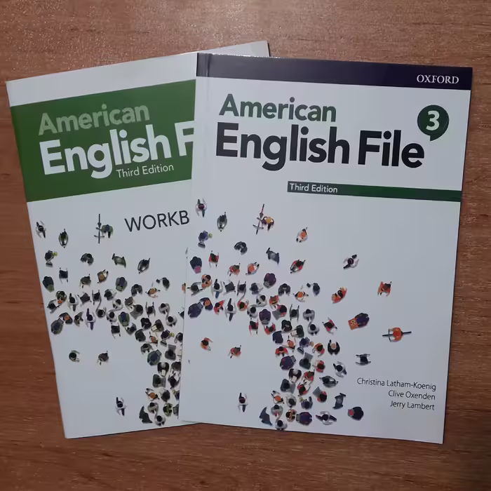 کتاب زبان امریکن انگلیش فایل American English File 3  ویرایش سوم به همراه کتاب کار  سایز وزیری