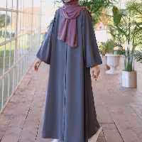 مانتو عبایی بلند آستین پفی