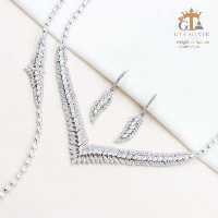 سرویس نقره طرح عروس مگین مارکیز درخشان سوییسی عیار 925 کد 11279